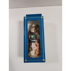 Vintage Old World Santa Figurine 1915 Austria 5" Porcelain Christmas Decor